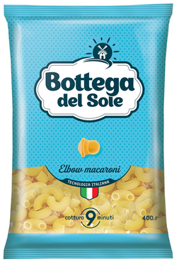 «Bottega del Sole», макаронные изделия «Рожки», 400 г «Bottega del Sole», макаронные изделия «Рожки», 400 г