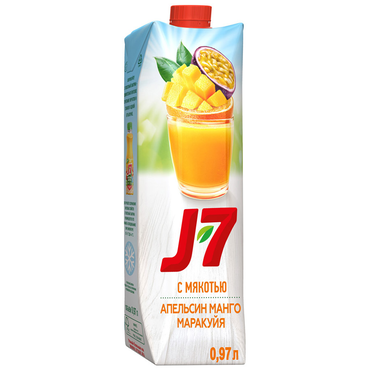 Нектар «J7» Апельсин Манго Марракуя, 970 мл Нектар «J7» Апельсин Манго Марракуя, 970 мл