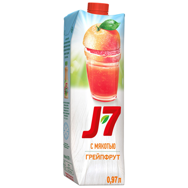 Нектар «J7» Грейпфрут с мякотью, 970 мл Нектар «J7» Грейпфрут с мякотью, 970 мл