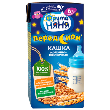 Кашка «ФрутоНяня» молочно-пшеничная, 200 мл Кашка «ФрутоНяня» молочно-пшеничная, 200 мл