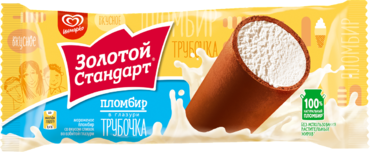 Пломбир «Золотой стандарт» Трубочка, 74 г Пломбир «Золотой стандарт» Трубочка, 74 г