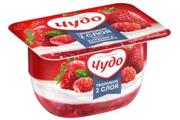 Творожный десерт 4% «Чудо» со вкусом клубники и земляники, 100 г Творожный десерт 4% «Чудо» со вкусом клубники и земляники, 100 г