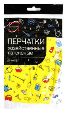 Перчатки хозяйственные «Континентпак» размер L Перчатки хозяйственные «Континентпак» размер L