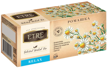 «ETRE», чайный напиток Relax Ромашка, 32 г «ETRE», чайный напиток Relax Ромашка, 32 г