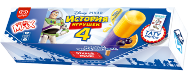 Мороженое «Инмарко» фруктовый лед MAX «История игрушек 4», 48 г Мороженое «Инмарко» фруктовый лед MAX «История игрушек 4», 48 г