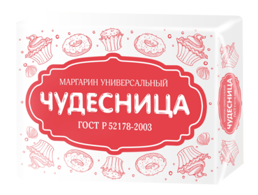 Маргарин 55% «Чудесница» универсальный, 150 г Маргарин 55% «Чудесница» универсальный, 150 г