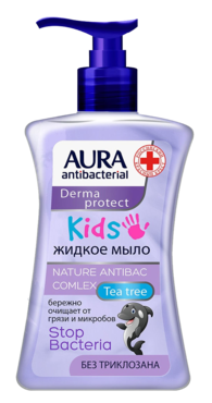 Мыло жидкое «Aura» антибактериальное KIDS, 250 мл Мыло жидкое «Aura» антибактериальное KIDS, 250 мл