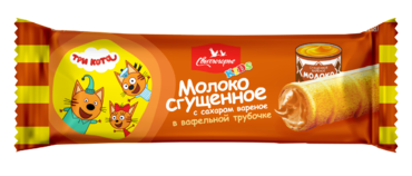 Вафельная трубочка «Три кота» с вареной сгущенкой, 35 г Вафельная трубочка «Три кота» с вареной сгущенкой, 35 г