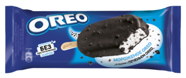 Мороженое сливочное «Oreo» эскимо с дробленым печеньем, 90 мл Мороженое сливочное «Oreo» эскимо с дробленым печеньем, 90 мл