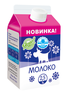 Молоко 2.5% питьевое, пастеризованное, 450 г Молоко 2.5% питьевое, пастеризованное, 450 г