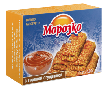 Блинчики «Морозко» с вареной сгущенкой, 420 г Блинчики «Морозко» с вареной сгущенкой, 420 г