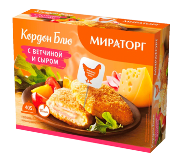 Кордон блю «Мираторг» с ветчиной и сыром, 405 г Кордон блю «Мираторг» с ветчиной и сыром, 405 г