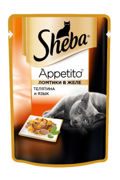 Влажный корм для кошек «Sheba» ломтики в соусе с телятиной и языком, 85 г Влажный корм для кошек «Sheba» ломтики в соусе с телятиной и языком, 85 г