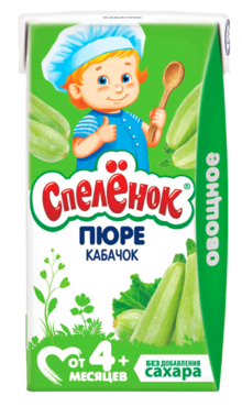 Пюре «Спелёнок» Кабачковое, 125 г Пюре «Спелёнок» Кабачковое, 125 г