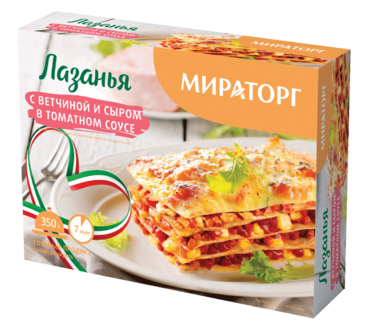 Лазанья «Мираторг» с ветчиной и сыром в, 350 г Лазанья «Мираторг» с ветчиной и сыром в, 350 г