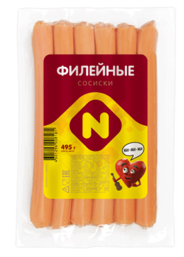 Сосиски «Останкино» Филейные, 495 г Сосиски «Останкино» Филейные, 495 г