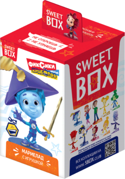 Мармелад жевательный «Sweet box» с игрушкой «Фиксики», 10 г Мармелад жевательный «Sweet box» с игрушкой «Фиксики», 10 г