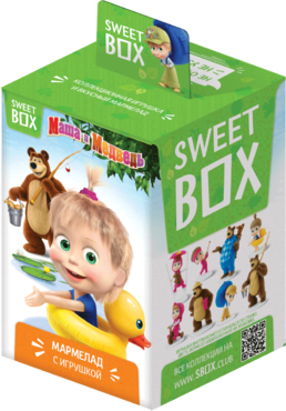 Мармелад жевательный «Sweet box» с игрушкой «Маша и медведь», 10 г Мармелад жевательный «Sweet box» с игрушкой «Маша и медведь», 10 г