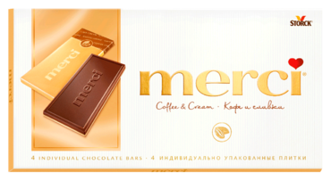 Шоколад «Merci» молочно-кофейный, 100 г Шоколад «Merci» молочно-кофейный, 100 г