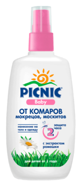 Спрей от комаров «Picnic Baby», 120 мл Спрей от комаров «Picnic Baby», 120 мл