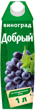 Нектар «Добрый» виноград, 1 л Нектар «Добрый» виноград, 1 л