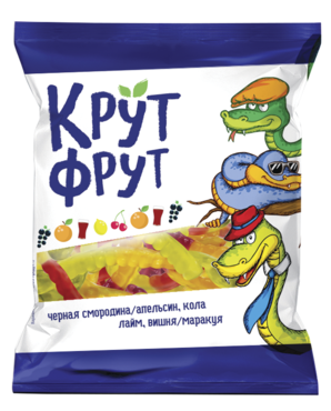 Жевательный мармелад «Крут Фрут» змейка, 70 г Жевательный мармелад «Крут Фрут» змейка, 70 г