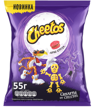 Кукурузные снеки «Cheetos» Краб бургер, 55 г Кукурузные снеки «Cheetos» Краб бургер, 55 г