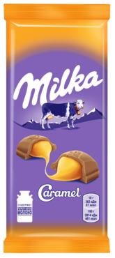 Шоколад молочный «Milka» с карамельной начинкой, 90 г Шоколад молочный «Milka» с карамельной начинкой, 90 г