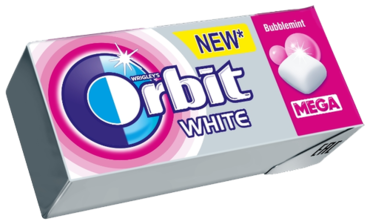 Жевательная резинка «Orbit» White Mega Bubblemint, 16 г Жевательная резинка «Orbit» White Mega Bubblemint, 16 г
