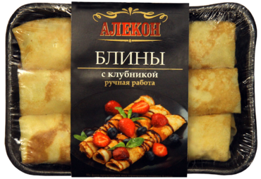 Блины «Алекон» с клубникой, 420 г Блины «Алекон» с клубникой, 420 г
