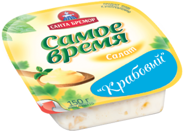 Салат «Самое время» Крабовый, 150 г Салат «Самое время» Крабовый, 150 г