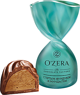 «OZera», конфеты с фундуком и миндалем (упаковка 0,5 кг)