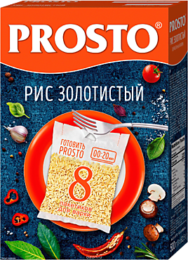 Рис «Prosto» Золотистый длинный в пакетиках, 500 г