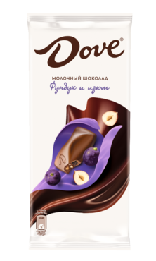 Молочный шоколад «Dove» фундук-изюм, 90 г Молочный шоколад «Dove» фундук-изюм, 90 г