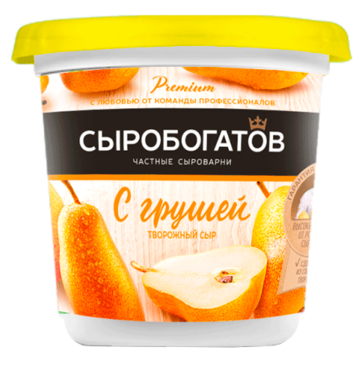 Сыр творожный 55% «Сыробогатов» Груша, 140 г Сыр творожный 55% «Сыробогатов» Груша, 140 г