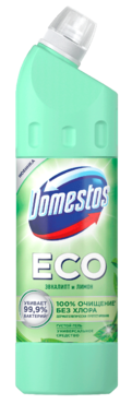 Универсальный чистящий гель «Domestos» ECO с натуральными компонентами Эвкалипт и Лимон, 750 мл Универсальный чистящий гель «Domestos» ECO с натуральными компонентами Эвкалипт и Лимон, 750 мл