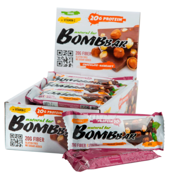 Батончик протеиновый «Bombbar» шоколад-фундук, 60 г Батончик протеиновый «Bombbar» шоколад-фундук, 60 г