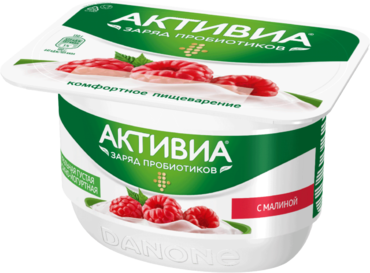 Биопродукт «Активиа» Творожная Малина, 130 г Биопродукт «Активиа» Творожная Малина, 130 г