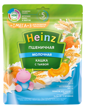 Кашка «Heinz» Пшеничная с тыквой, 200 г Кашка «Heinz» Пшеничная с тыквой, 200 г