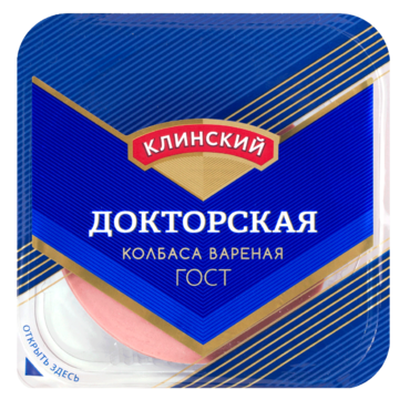 Колбаса Докторская «Клинский» в нарезке, 190 г Колбаса Докторская «Клинский» в нарезке, 190 г