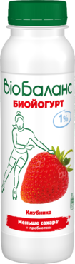 Биойогурт 1% «Bio Баланс» Клубника, 270 г Биойогурт 1% «Bio Баланс» Клубника, 270 г