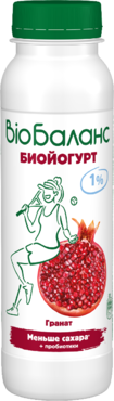 Биойогурт 1% «Bio Баланс» Гранат, 270 г Биойогурт 1% «Bio Баланс» Гранат, 270 г