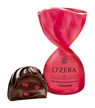Конфеты «O'Zera» с дробленой вишней Конфеты «O'Zera» с дробленой вишней