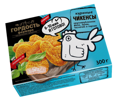 Чикенсы «Гордость фермера» куриные, 300 г Чикенсы «Гордость фермера» куриные, 300 г