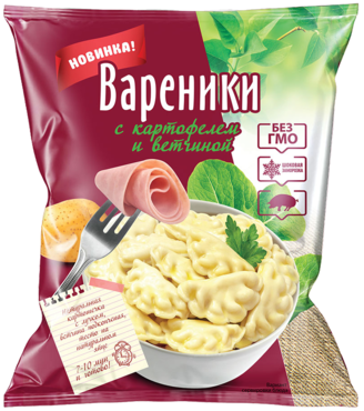 Вареники «Гордость фермера» с картофелем и ветчиной, 720 г Вареники «Гордость фермера» с картофелем и ветчиной, 720 г