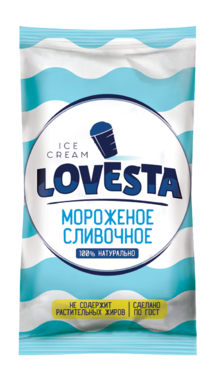 Мороженое «Lovesta» пломбир ванильный в вафельном стаканчике, 70 г Мороженое «Lovesta» пломбир ванильный в вафельном стаканчике, 70 г
