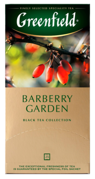 Чай черный «Greenfield» Barberry Garden, 25 пакетиков, 50 г Чай черный «Greenfield» Barberry Garden, 25 пакетиков, 50 г