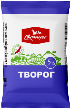 Творог 5% «Свитлогорье», 180 г Творог 5% «Свитлогорье», 180 г