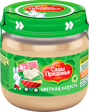 Пюре «Сады Придонья» из цветной капусты, 80 г Пюре «Сады Придонья» из цветной капусты, 80 г