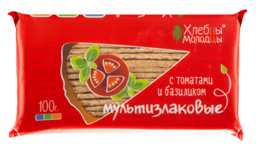 Хлебцы «Хлебцы-Молодцы» мультизлаковые с томатом и базиликом, 100 г Хлебцы «Хлебцы-Молодцы» мультизлаковые с томатом и базиликом, 100 г